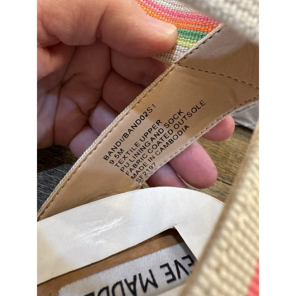 Steve Madden Kimmie Platform Espadrille Sandals Bright Multi Espadrille Size 9.5
